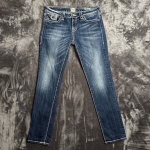 Vintage y2k Anoname Paris Skinny Womens Size 29 Faded Normal Wash Jeans